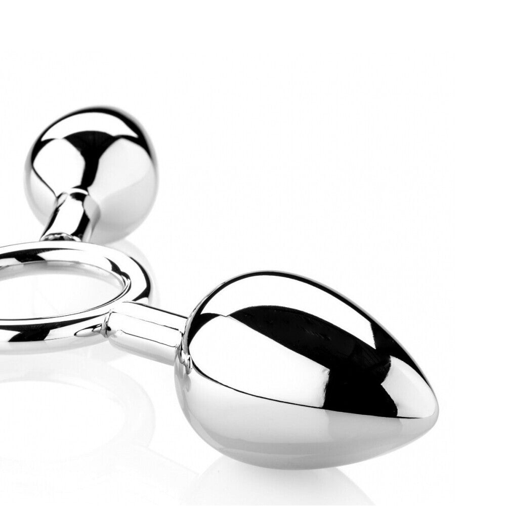 Pig Play Silver Metal Butt Plugs Set of Three Sizes