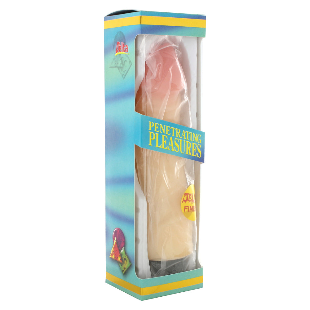 Rubber Pink Realistic Vibrator with Multi-Speed Vibrations
