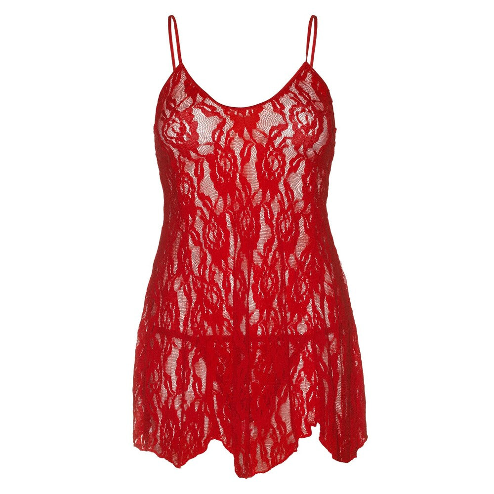 Leg Avenue Red Rose Lace Flair Chemise UK Sizes 14 to 18