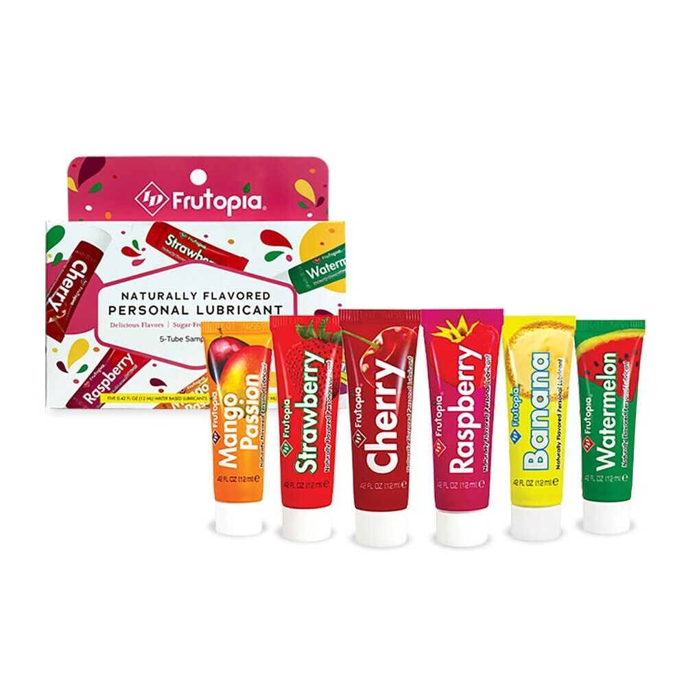 ID Frutopia Assorted Flavored Lubricant Sampler Pack of 5 Tubes