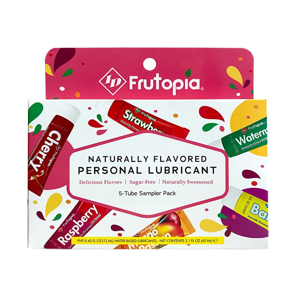 ID Frutopia Assorted Flavored Lubricant Sampler Pack of 5 Tubes