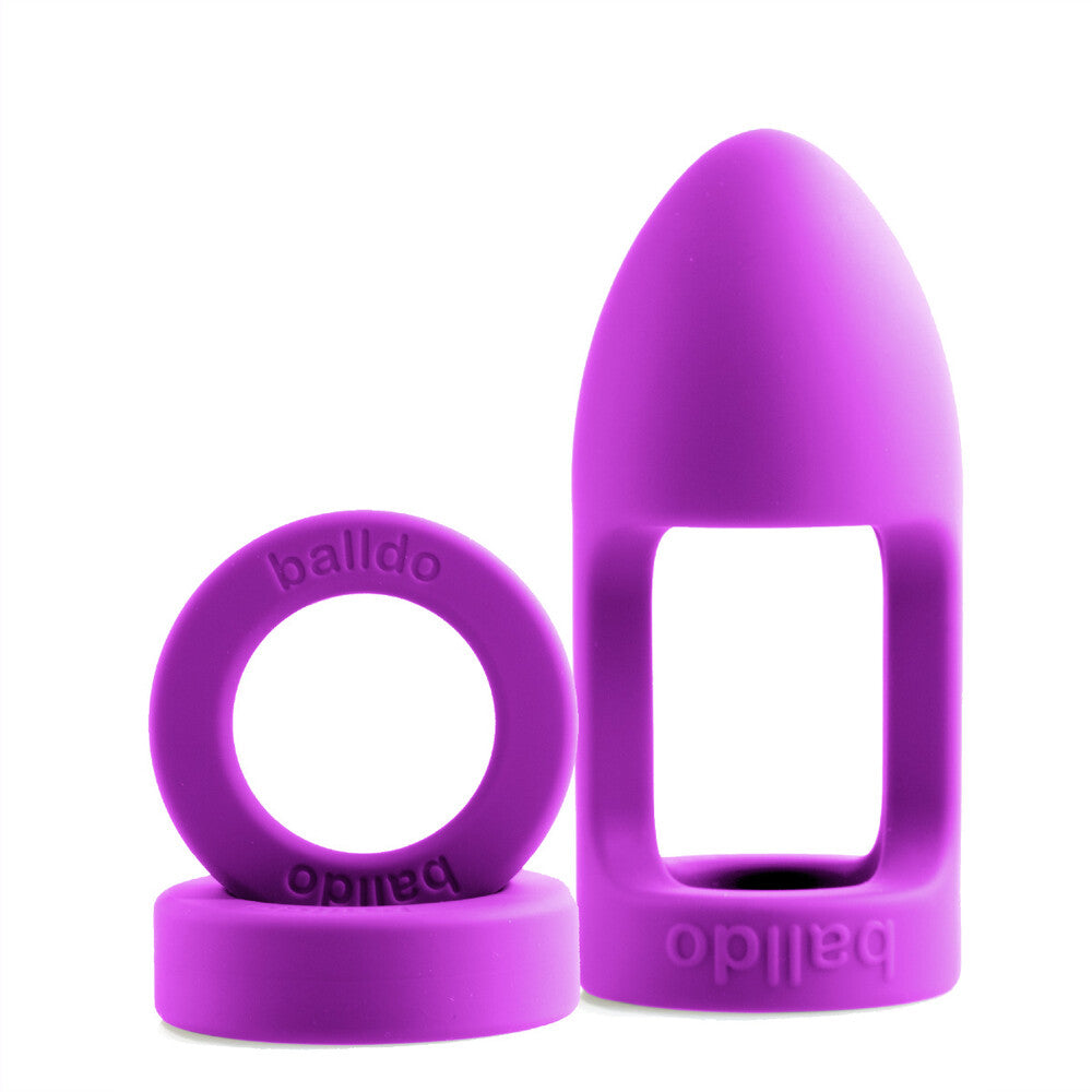 Balldo Purple Ball Dildo with Stretchy Silicone Design