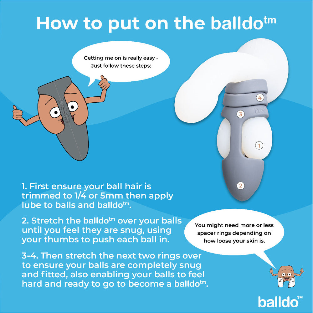 Balldo Steel Grey Innovative Ball Dildo