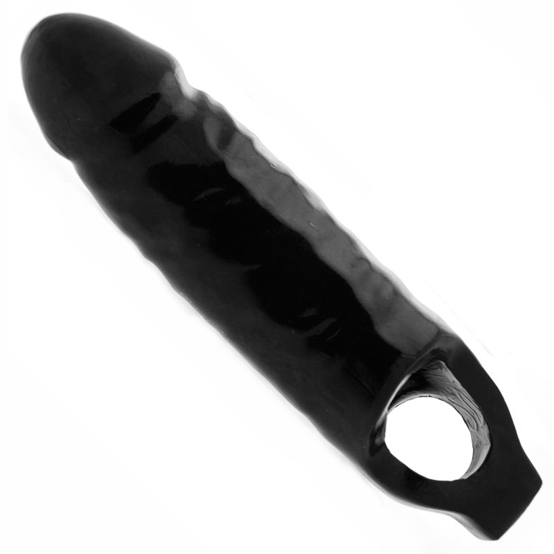 Black Mamba XL Black Penis Sleeve with Raised Pleasure Nubs