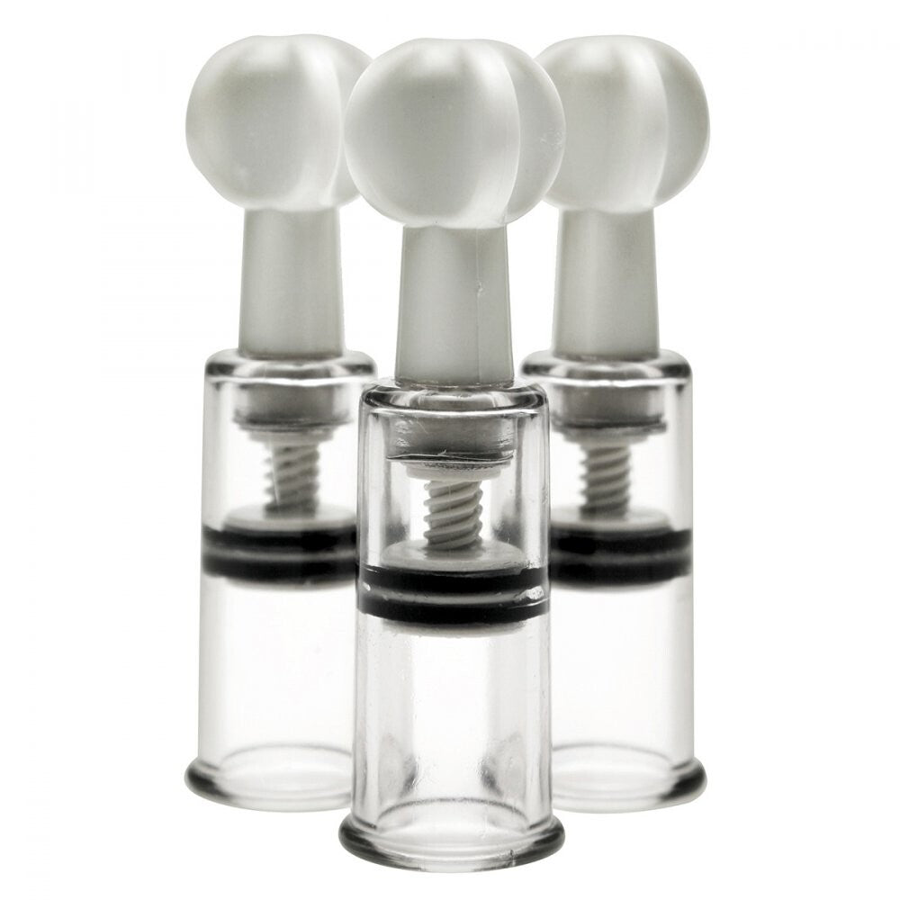Max Pleasure Pink Clit and Nipple Triple Sucker Set