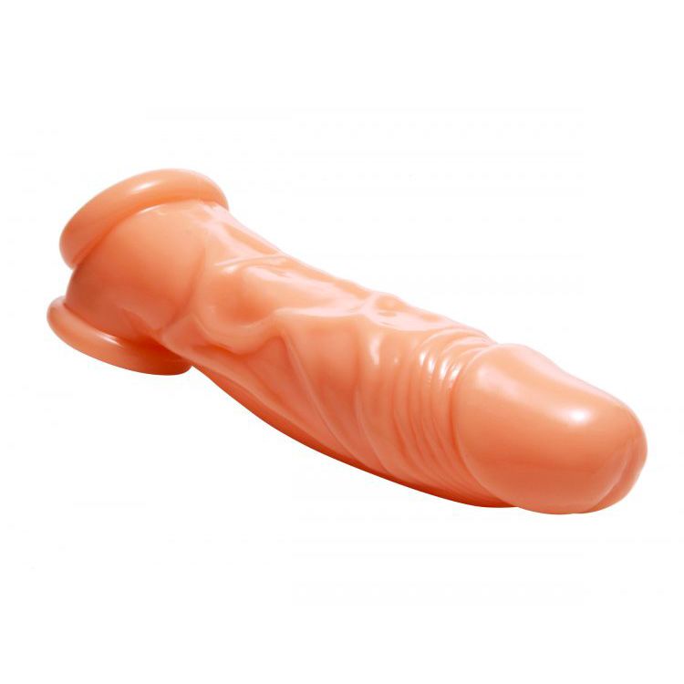 Ultimate Realistic Flesh 8 Inch Penis Enhancer and Ball Stretcher
