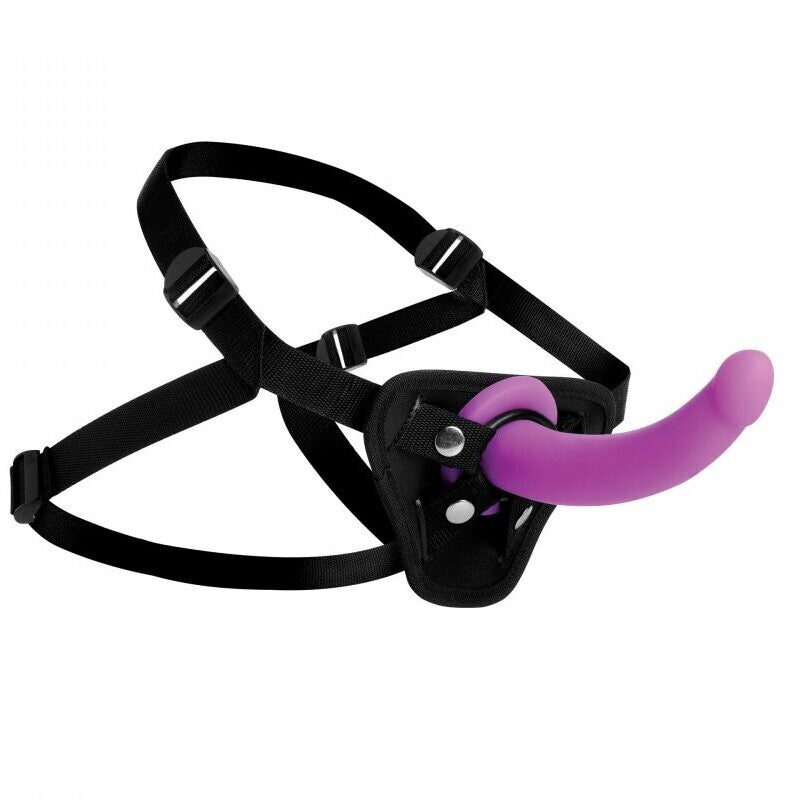 Navigator Purple G-Spot Strap-On Dildo with Adjustable Harness
