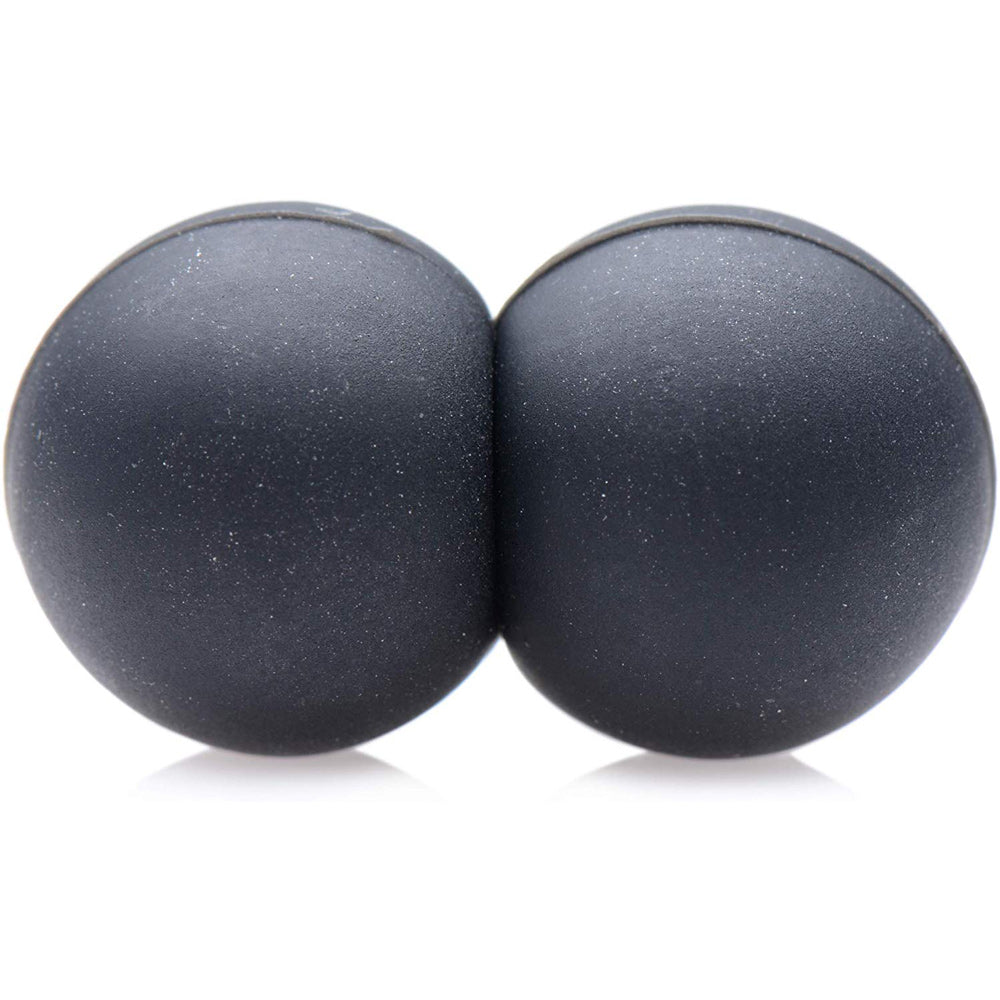 Master Series Black Silicone Magnetic Pleasure Spheres