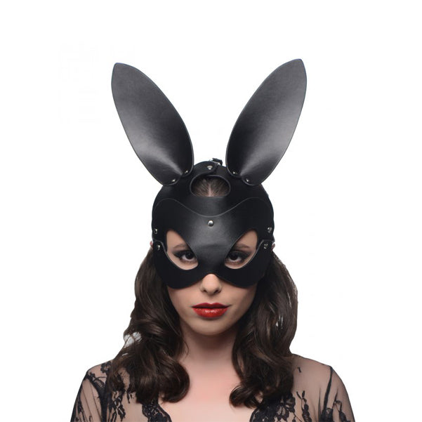 Master Series Black Bad Bunny Mask with Playful Ears