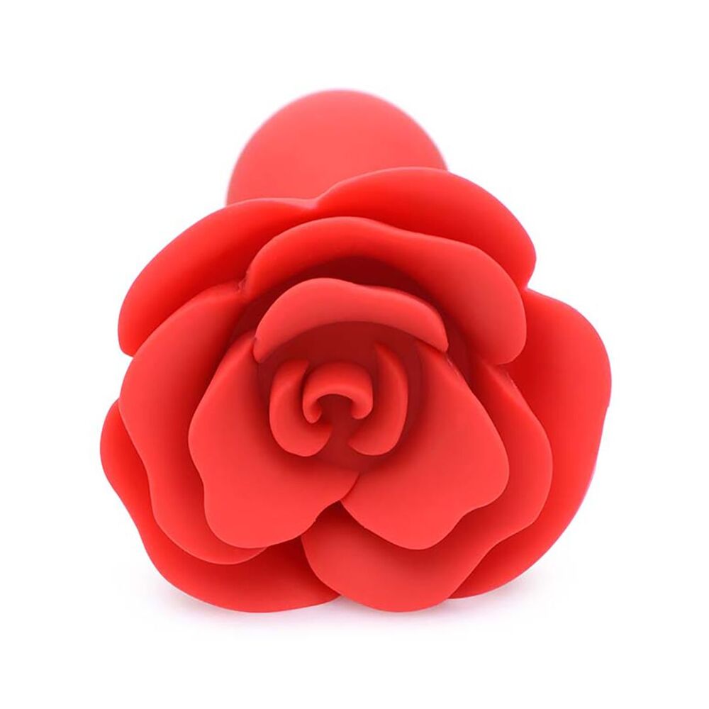 Master Series Pink Rose Silicone Anal Plug
