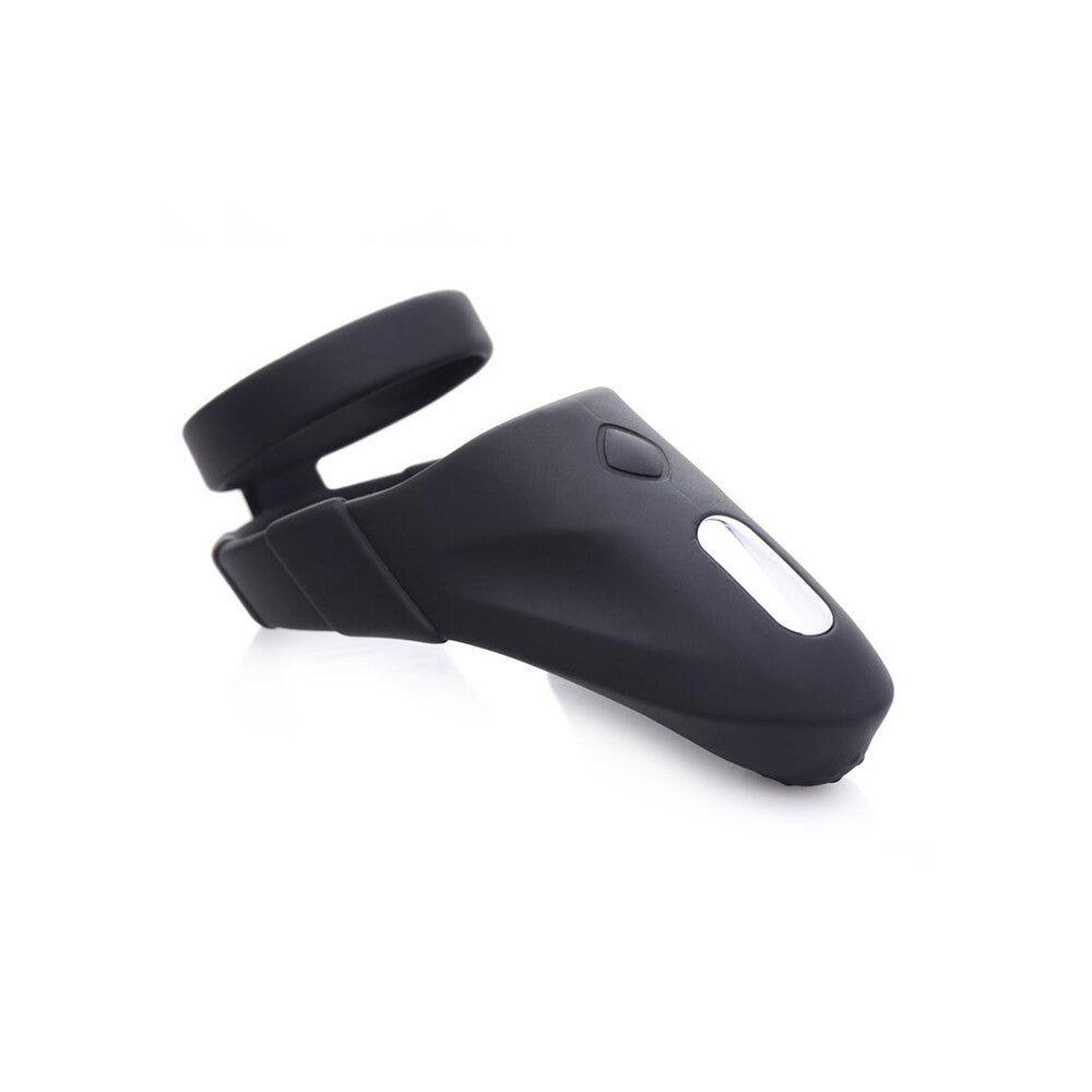 Trinity Blue Rechargeable Silicone Cock Ring with Vibration