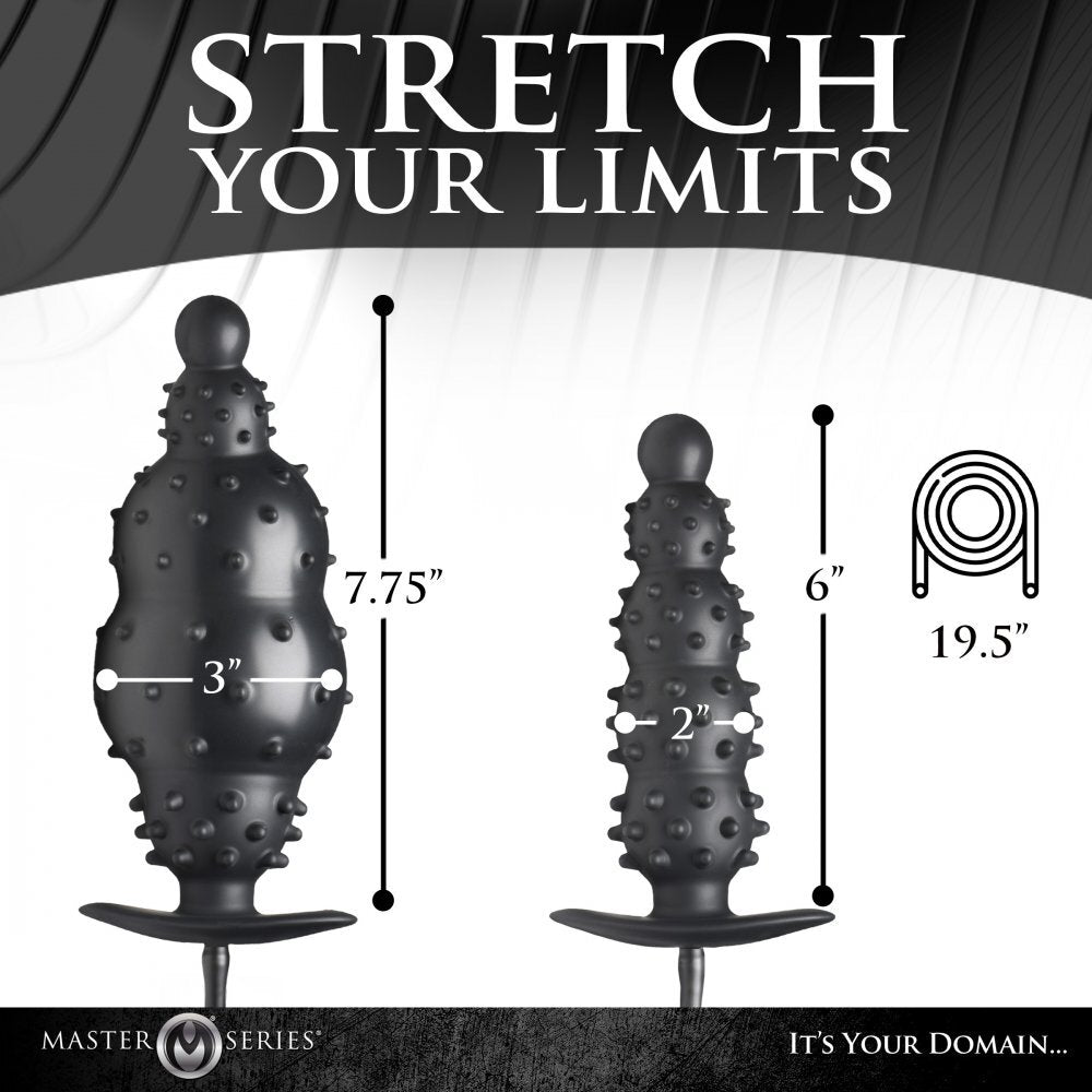 Ass Puffer Nubbed Inflatable Anal Plug Sizes