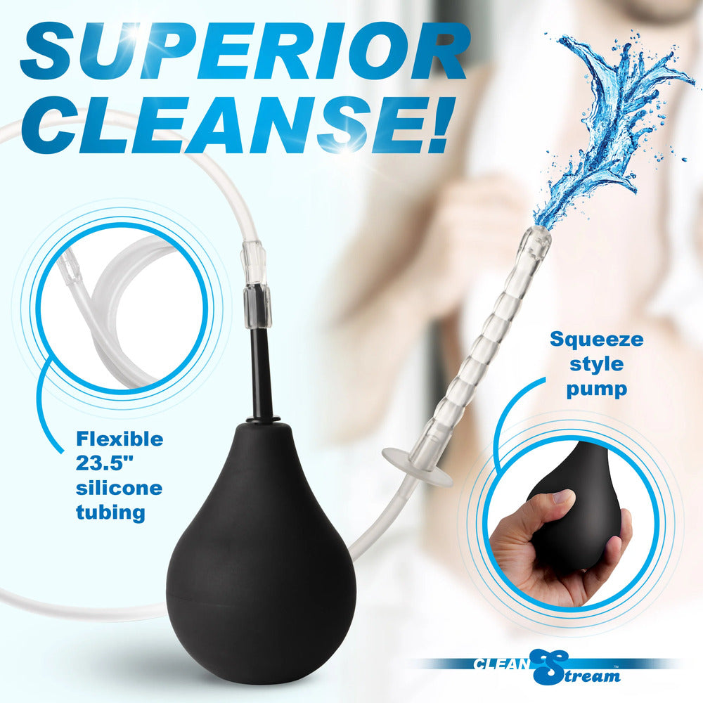 Clean Stream Enema Bulb Kit with Flexible Nozzles and Travel Design