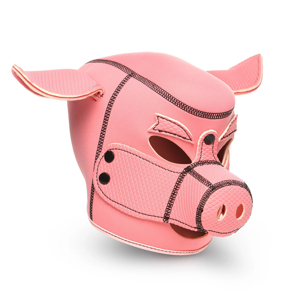 Master Series Pink Swine Neoprene Hood with Muzzle and Ears