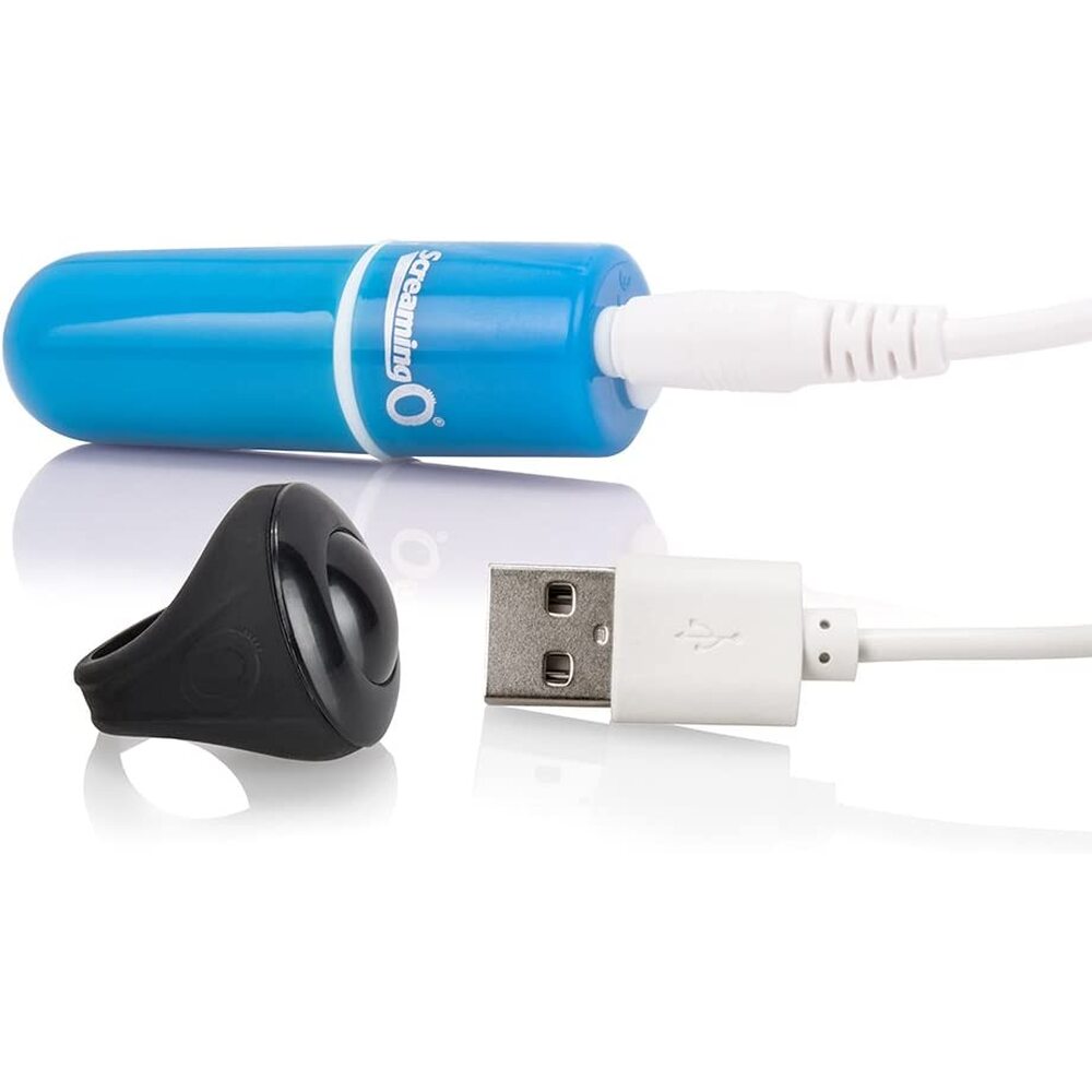 Screaming O Blue Rechargeable Remote Control Bullet