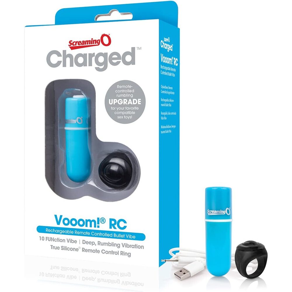 Screaming O Blue Rechargeable Remote Control Bullet