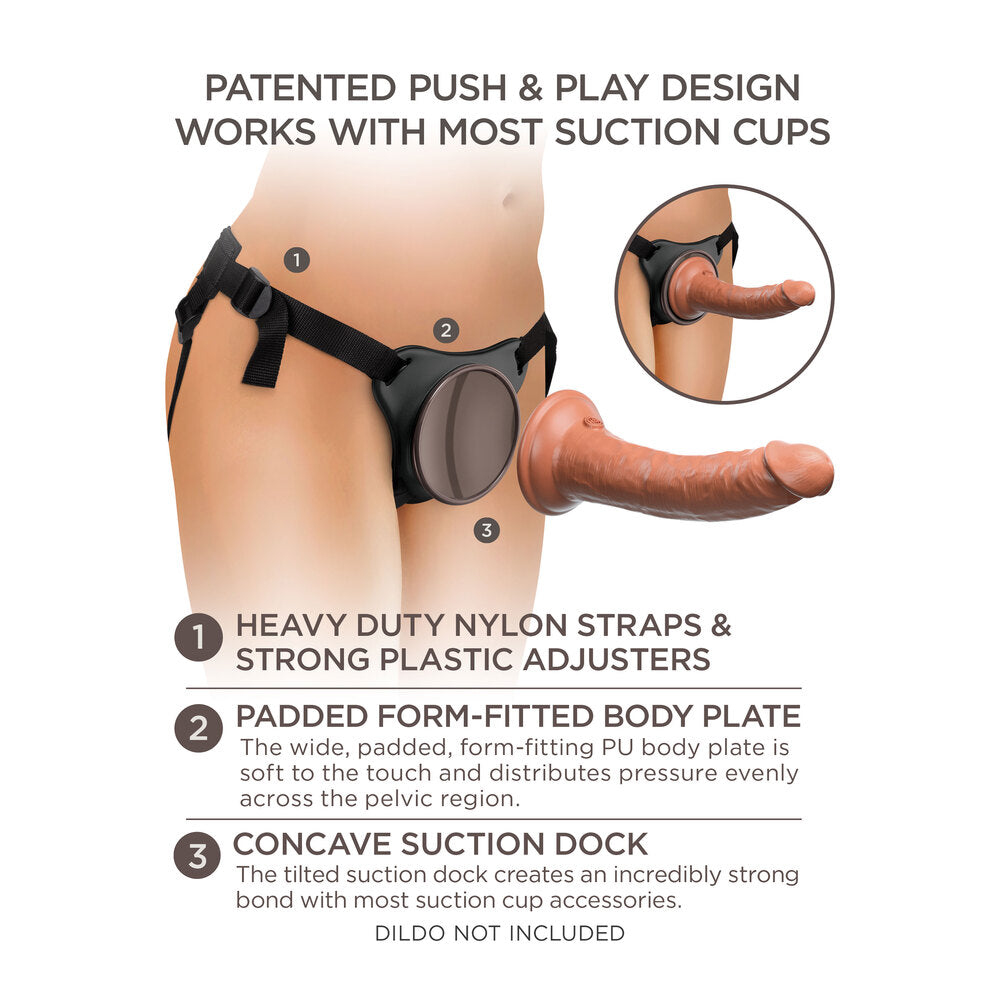 King Cock Black Comfy Body Dock Strap-On Harness