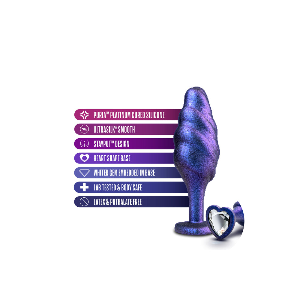 Blush Novelties Anal Adventures Matrix Bumped Bling Butt Plug Features