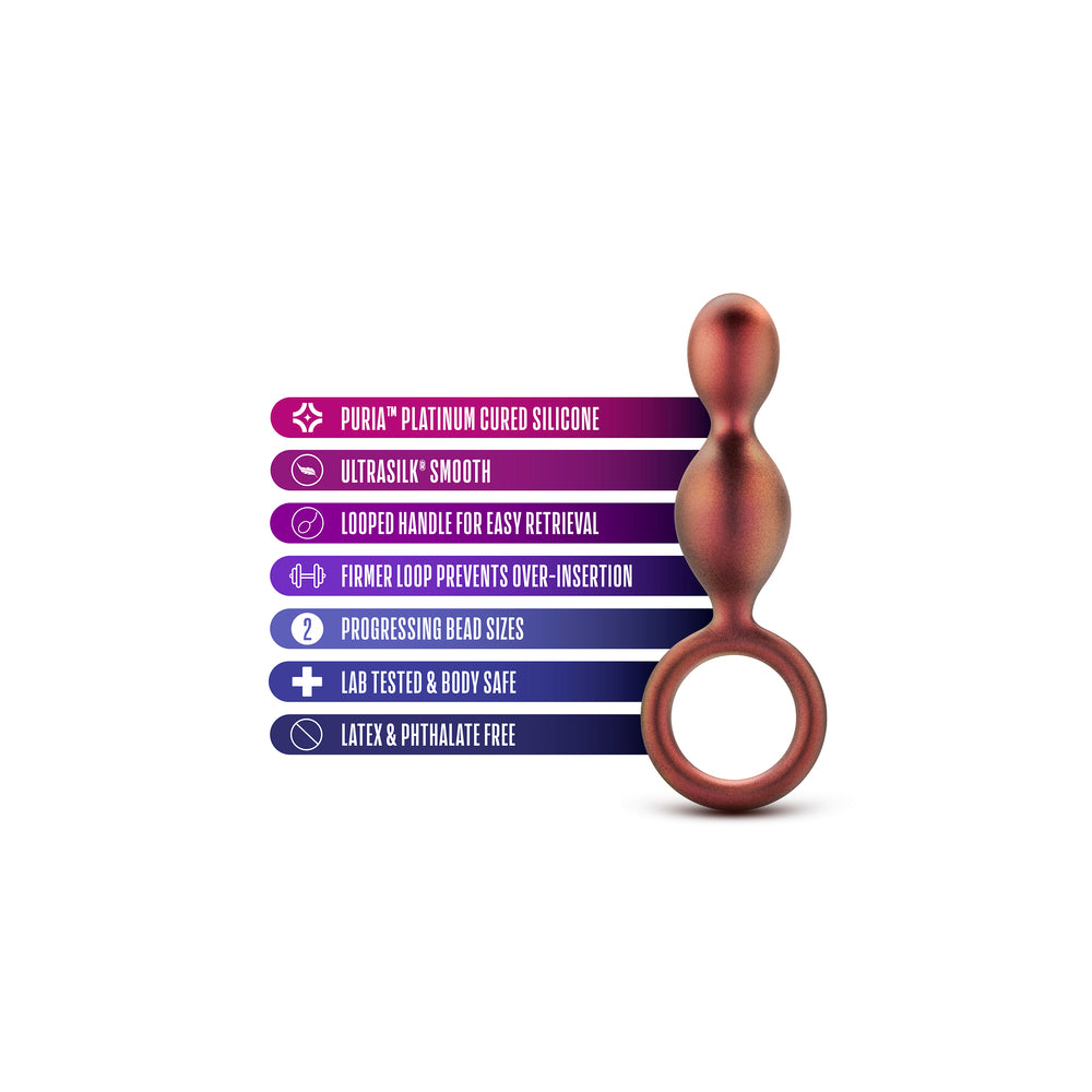 Blush Novelties Anal Adventures Matrix Spiral Loop Butt Plug Features