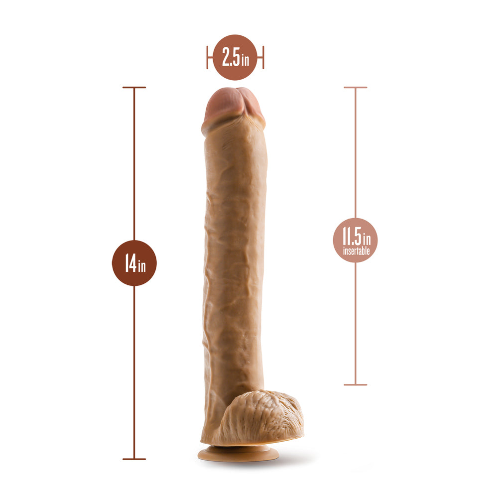 Dr. Skin 14 Inch PVC Dildo with Suction Cup and Harness Compatibility