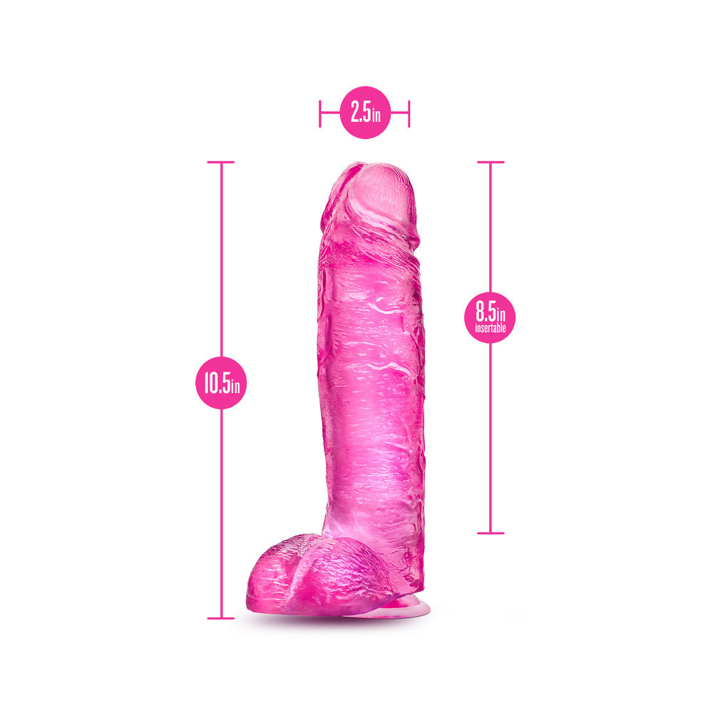 Blush Clear Pink B Yours Plus Big N Bulky Dildo 10.5 Inch