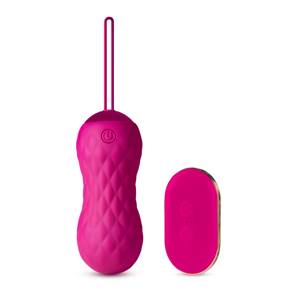 Lush Pink Gyrating Remote Control Egg with 7 Functions