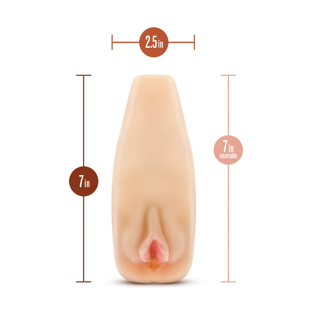 M Elite Natasha Self Lubricating Masturbator with Vibrations