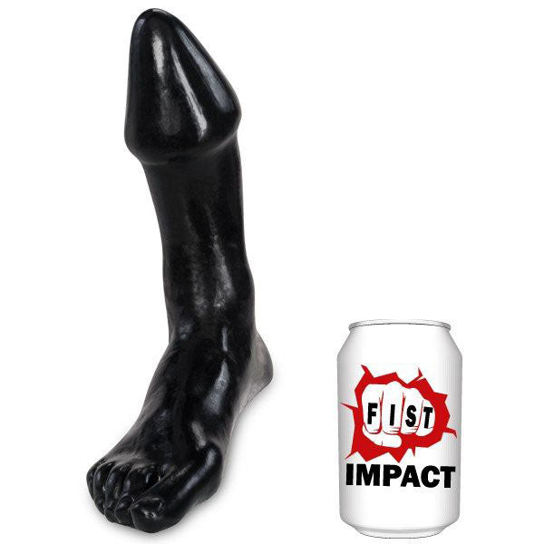Fist Impact Foot-Shaped Vinyl Dildo with Flexible Comfort