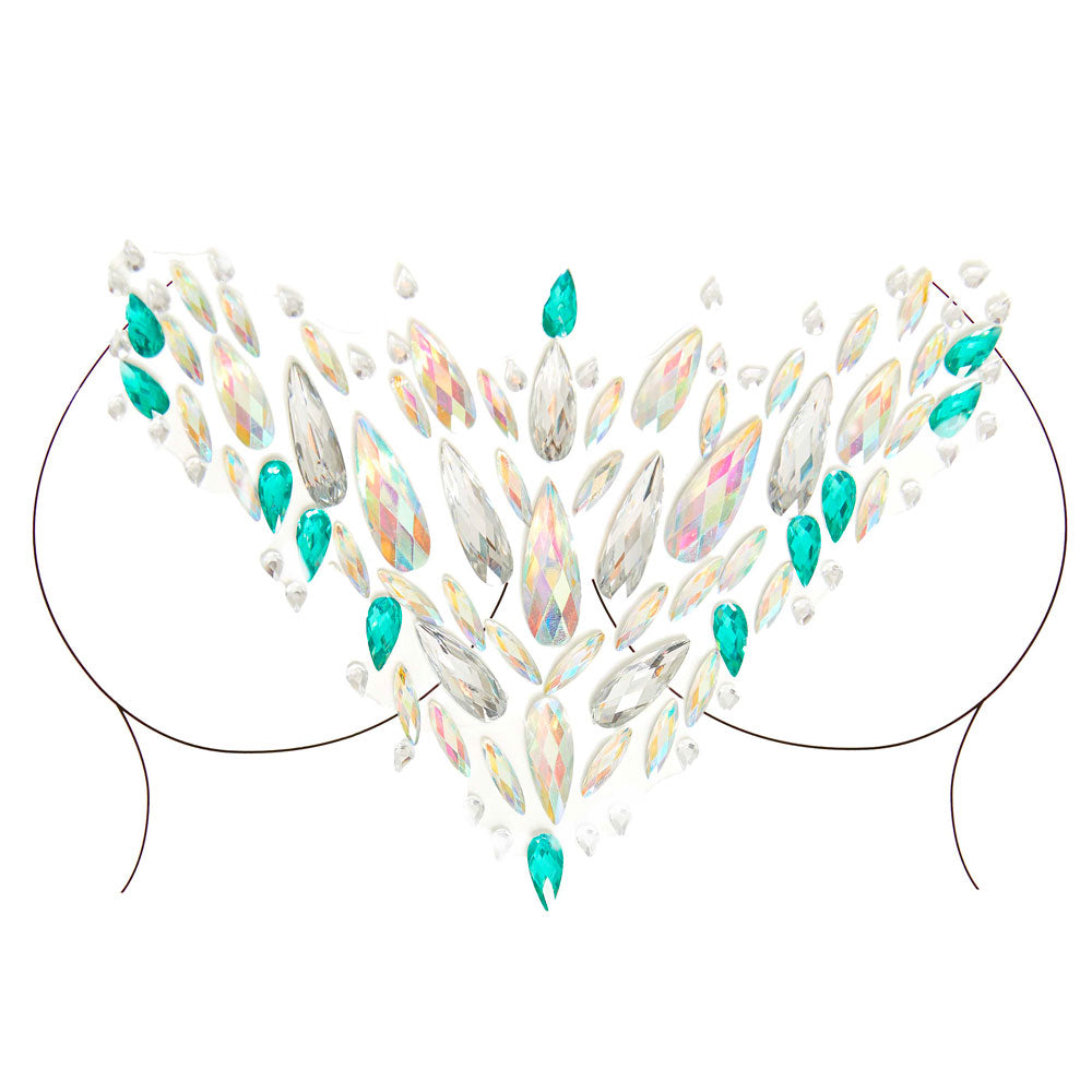Sena Multi-Colored Face Jewels Sticker for Festivals