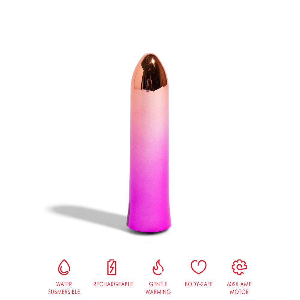 Nu Sensuelle Silver Aluminium Point Bullet with 12 Speeds