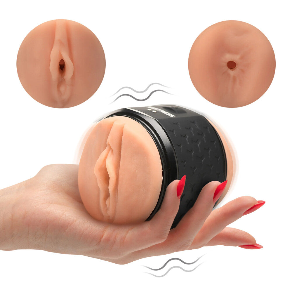 Curve Toys Pink Mistress Double-Ended Vibrating Stroker