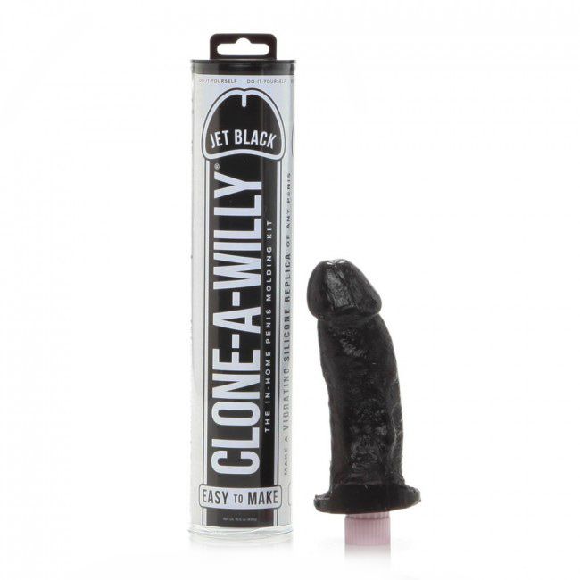Clone A Willy Jet Black Personalized Silicone Vibrator