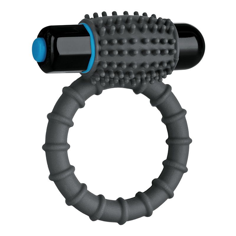 Optimale Black Silicone Vibrating Cock Ring Waterproof