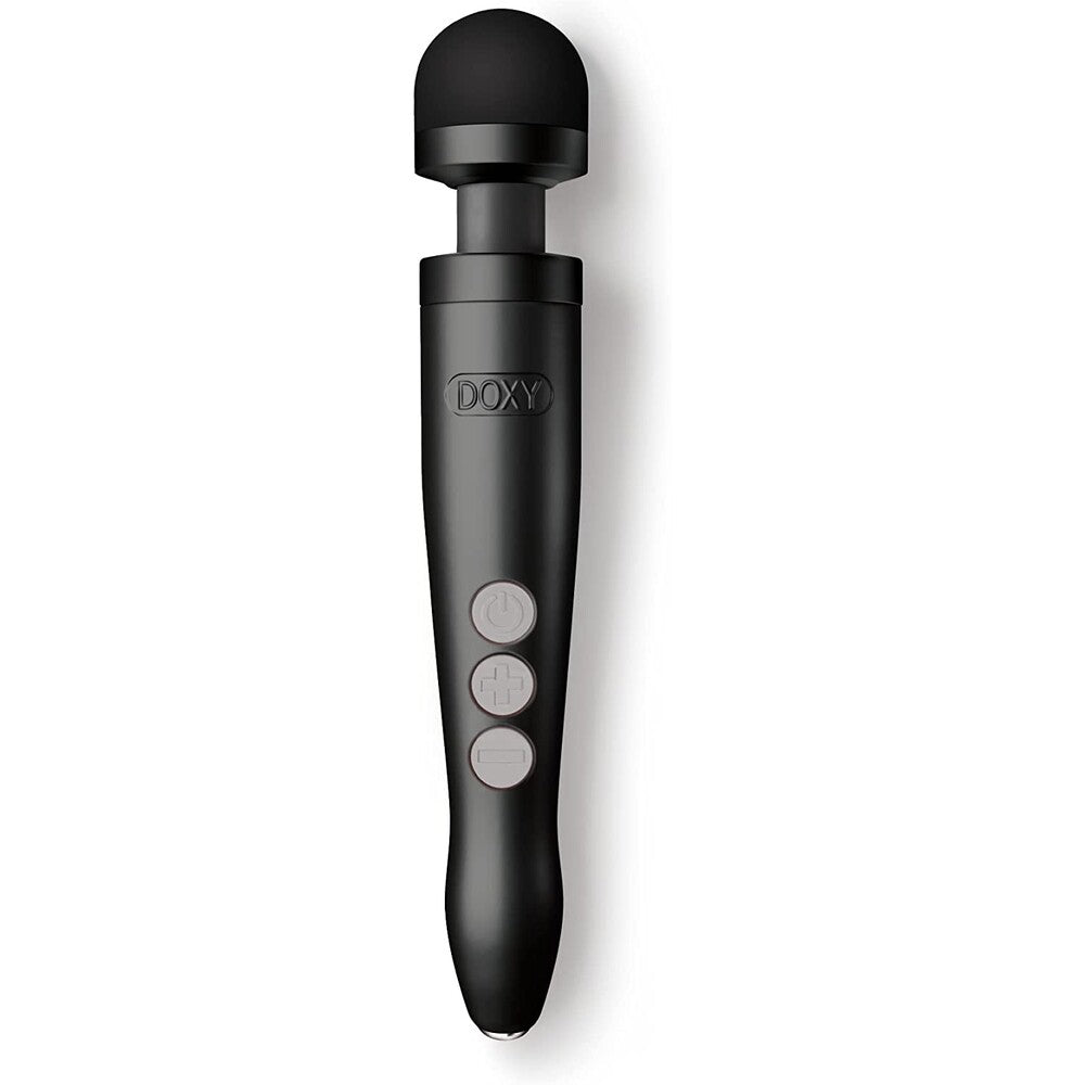 Doxy Matte Black Rechargeable Vibrating Wand Massager