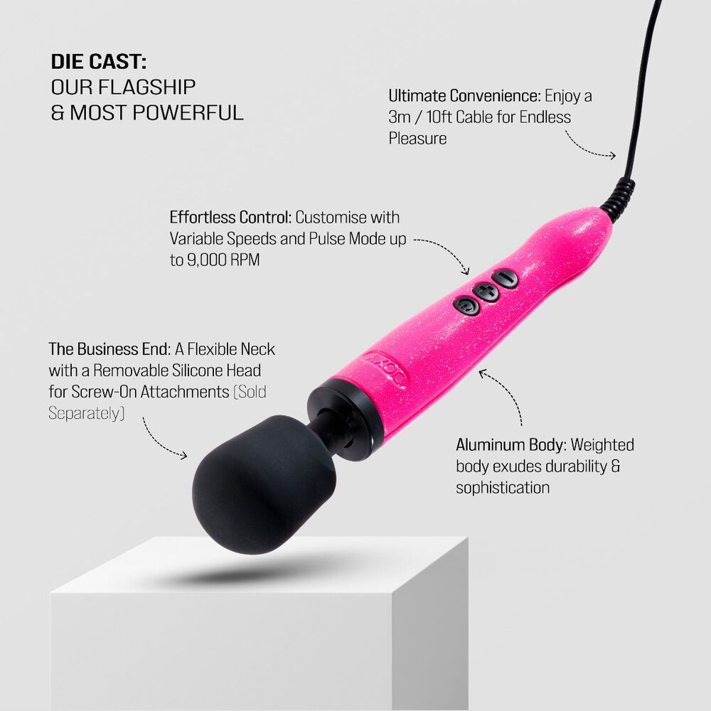 Doxy Hot Pink Die Cast Wand Massager