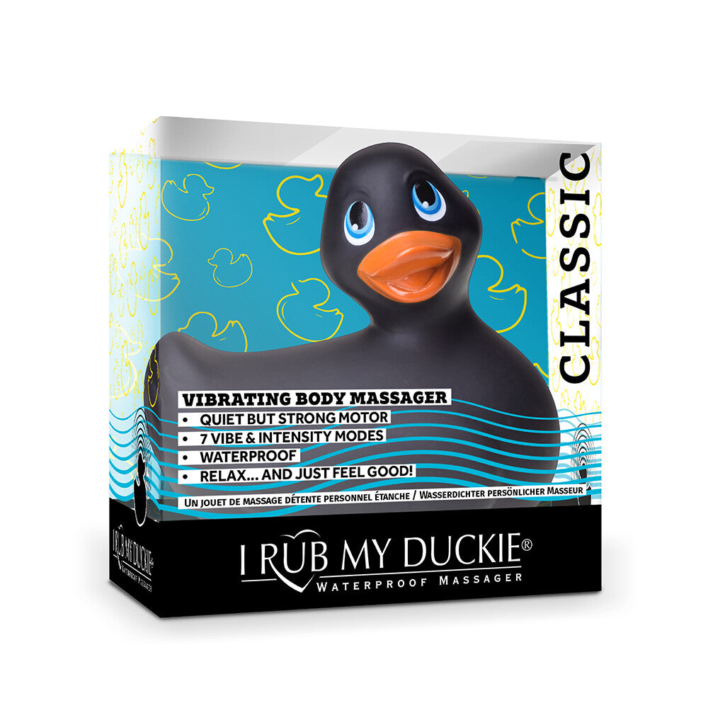 I Rub My Duckie Black 2.0 Classic Waterproof Massager
