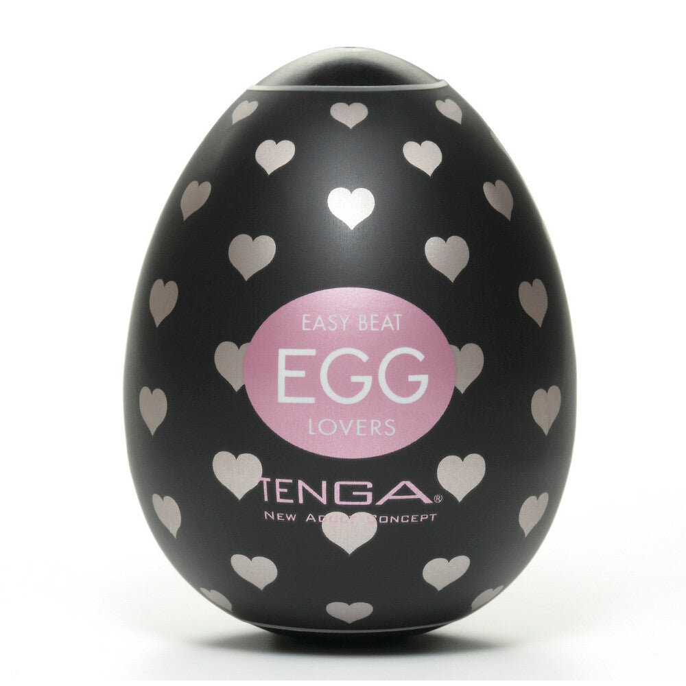 Tenga Lovers Egg White Masturbator with Heart Structure