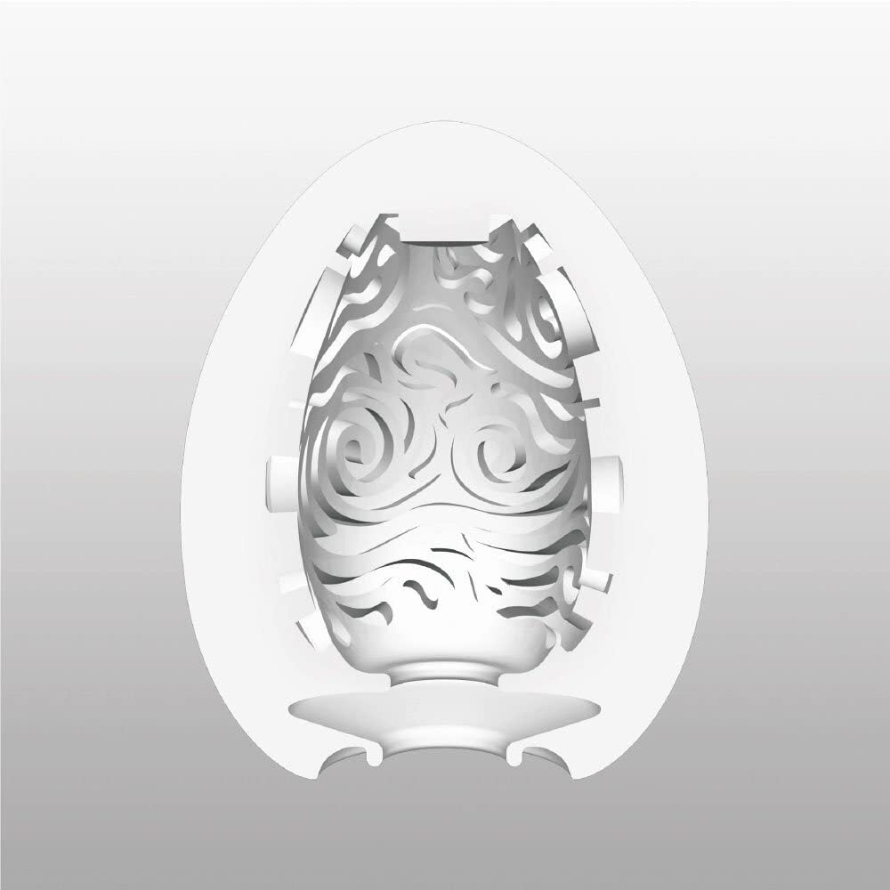 TENGA Cloudy White Egg Masturbator with Water-Based Lube