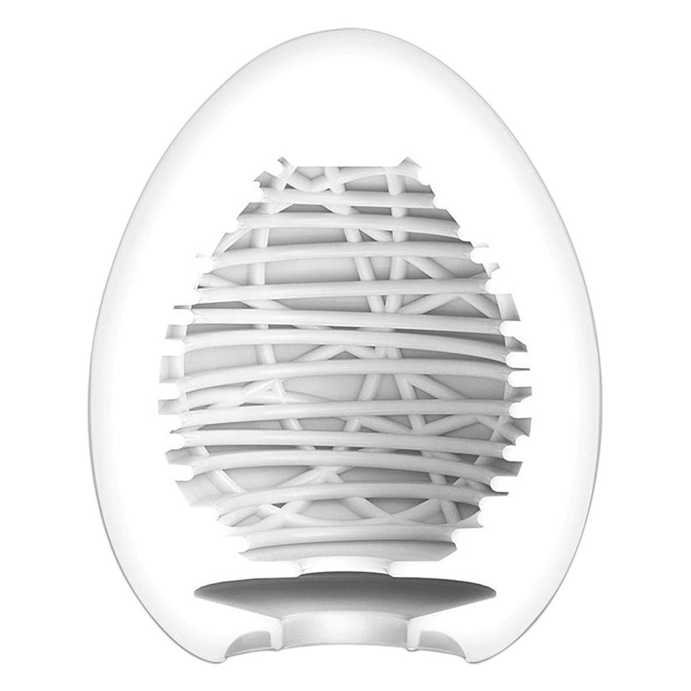 TENGA Silky 2 White Egg Masturbator with Ribbed Sensations