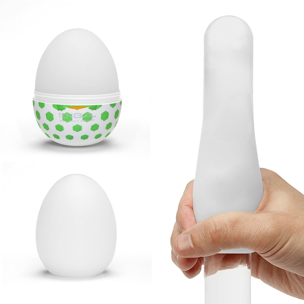 Tenga White Stud Egg Flexible Masturbator