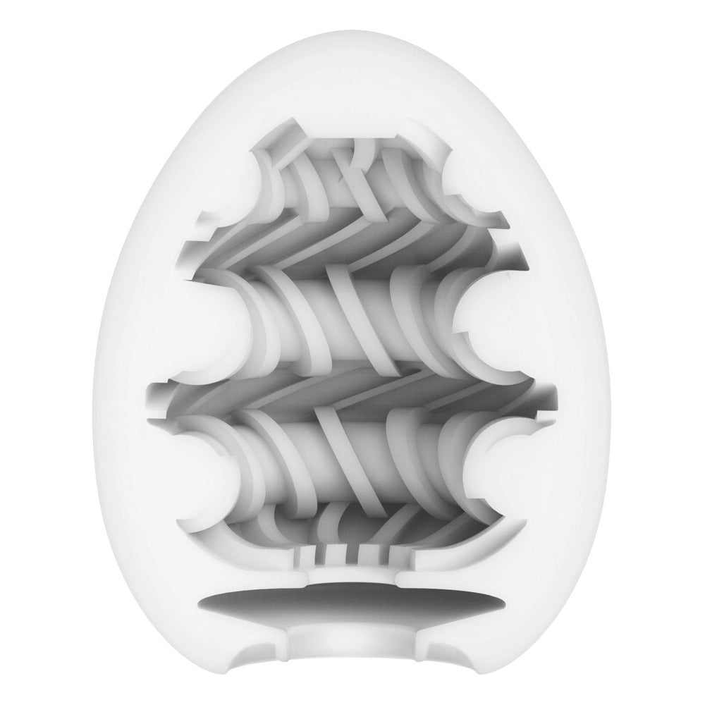 Tenga Clear Ring Egg Flexible Masturbator with Stimulating Texture
