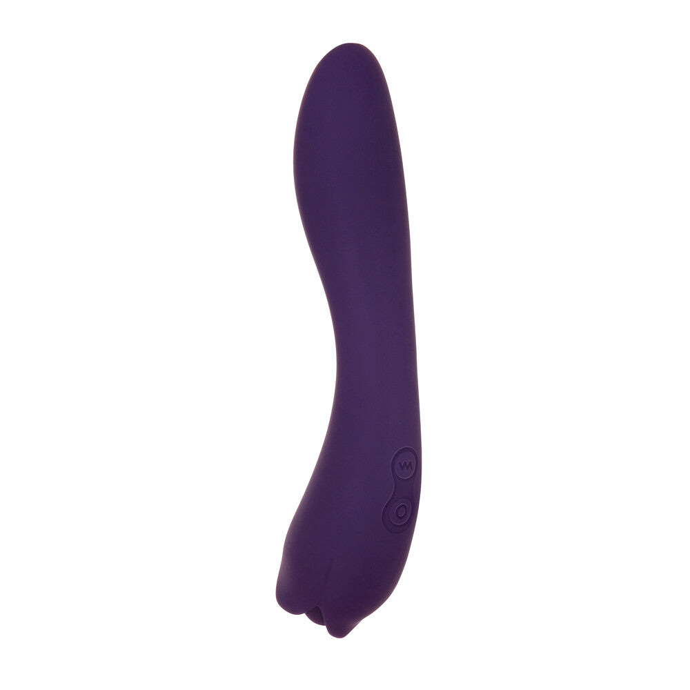 Evolved Pink Dual End Massager with Vibrator and Tongue Flicking Rose