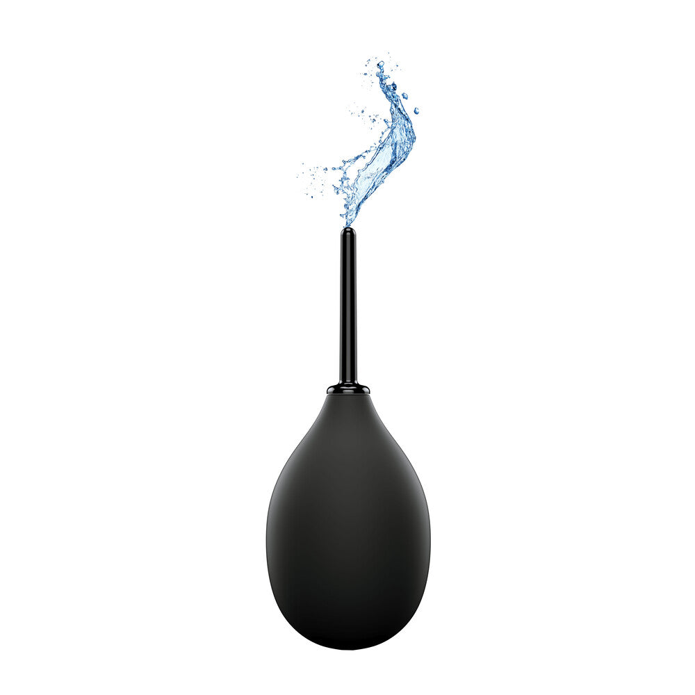 Perfect Fit Black Ergoflo Impulse Anal Douche for Travel