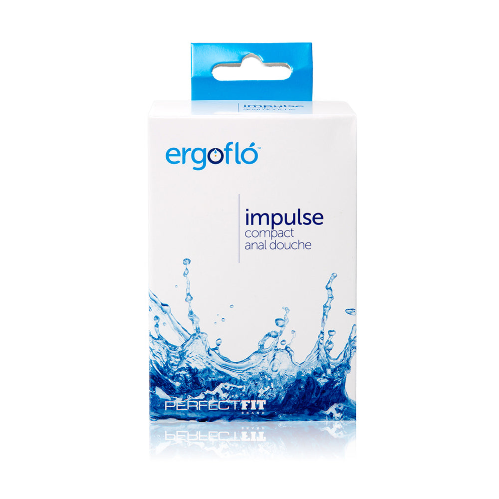 Perfect Fit Black Ergoflo Impulse Anal Douche for Travel