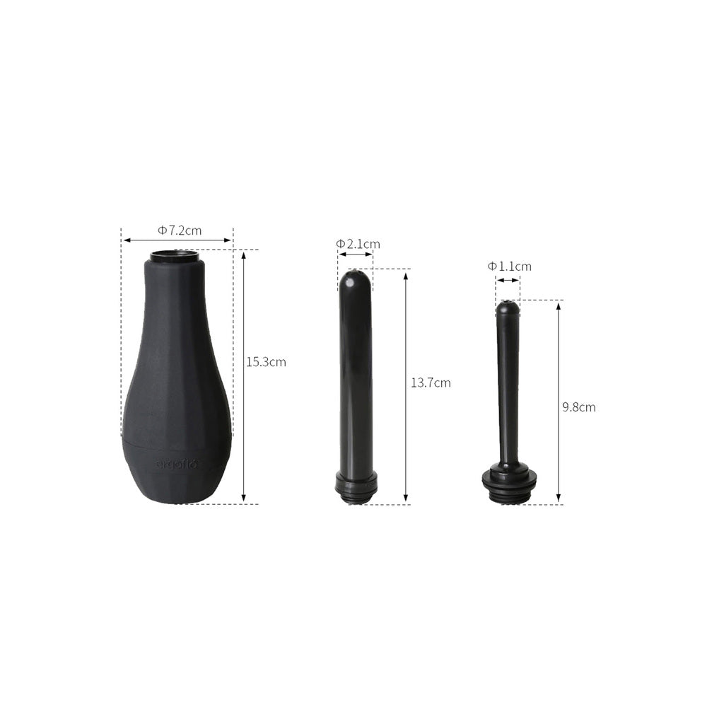 Perfect Fit Black Ergoflo Extra Premium Tip Anal Douche