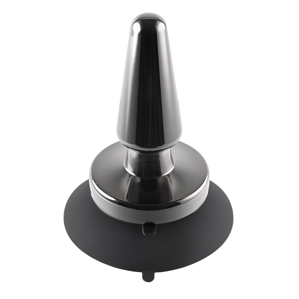 Evolved Black Chrome 7-Speed Vibrating Metal Plug