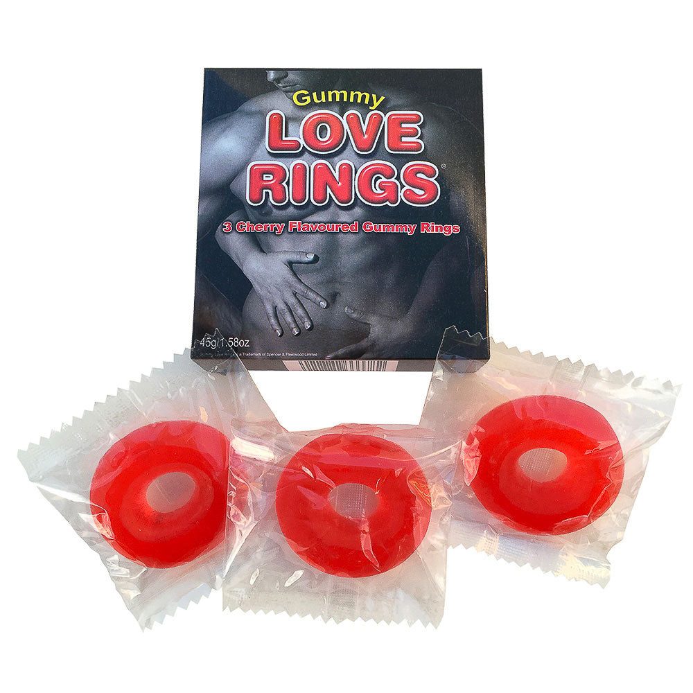Cherry Bliss Gummy Cock Rings - Trio of Gummy Rings