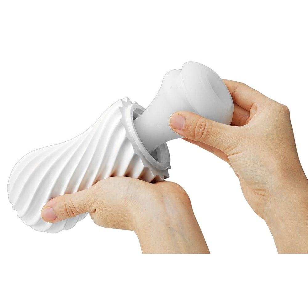 Tenga Silky White Vacuum Effect Reusable Masturbator