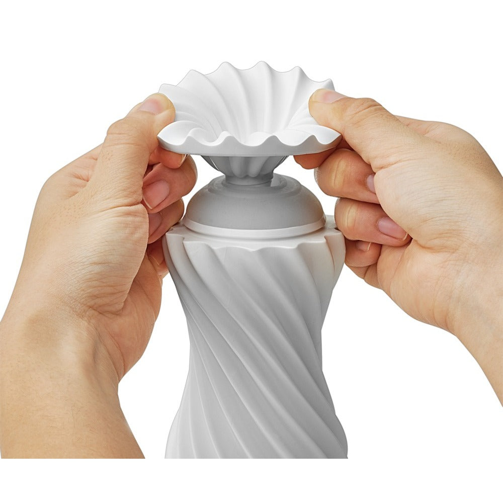 Tenga Silky White Vacuum Effect Reusable Masturbator