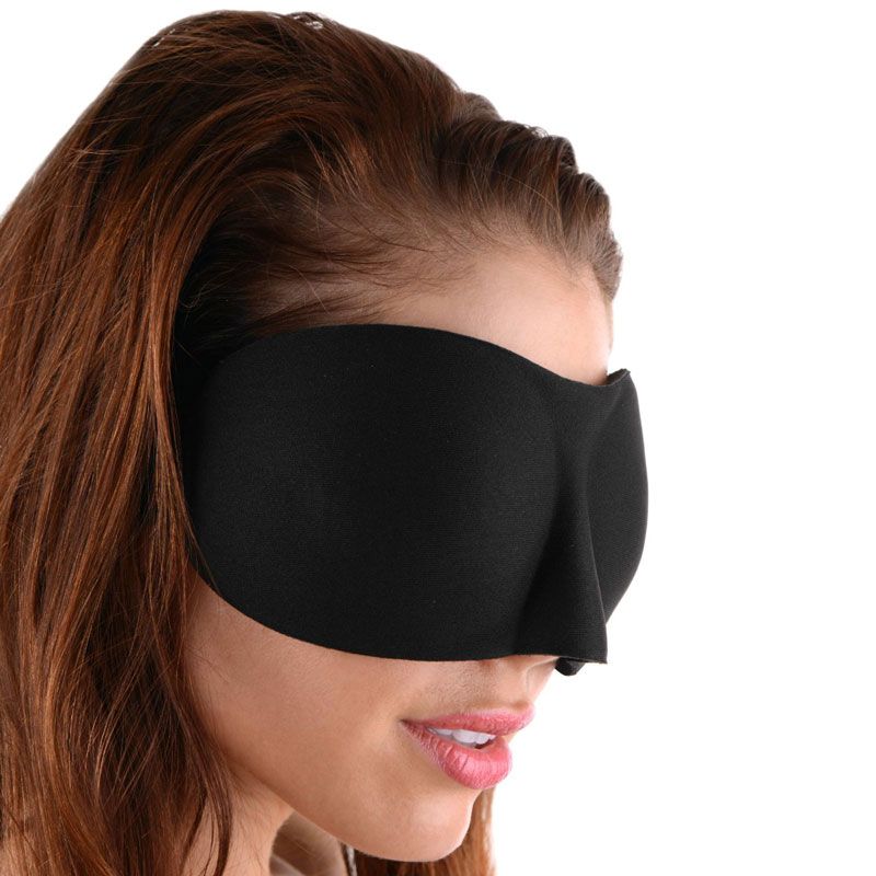 Frisky Black Out Blindfold with Adjustable Fit and Padded Comfort